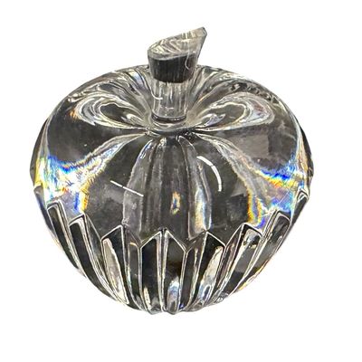 Vintage Waterford Crystal Apple Paperweight