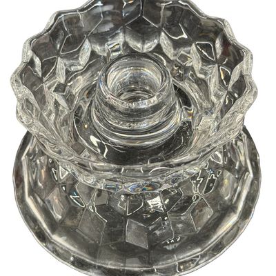 Base for Hurricane Lamp Fostoria American Clear Glass
