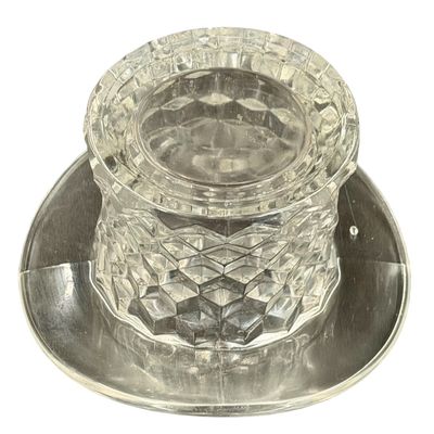 Fostoria American Clear Glass Top Hat - LARGE