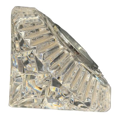 Vintage a Waterford Lismore Diamond Crystal Desk Clock