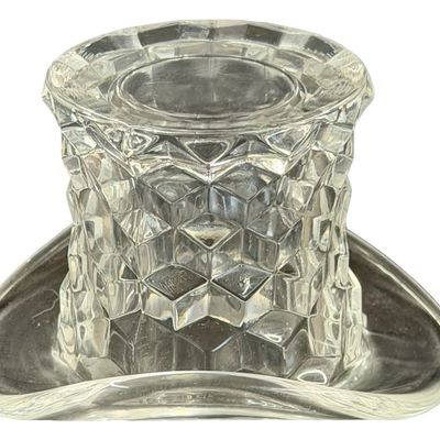 Fostoria American Clear Glass Top Hat - MEDIUM