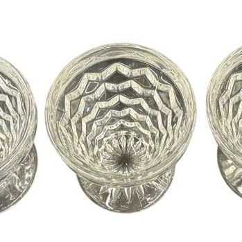 Vintage Fostoria American Footed Cocktail, Sorbet or Oyster Glass - Lot of 5
