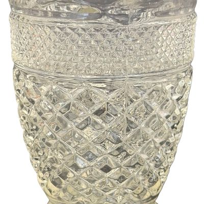 Vintage Anchor Hocking Wexford Clear Pressed Glass 1-Pint Cream Pitcher