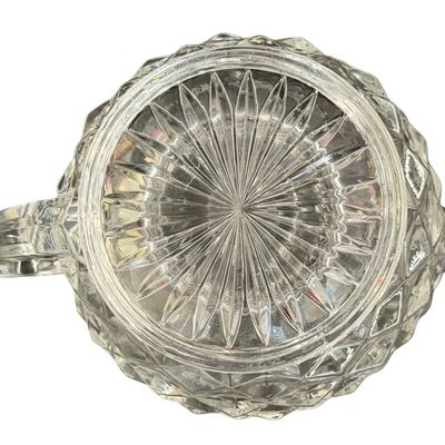 Fostoria Glass Pitcher With Ice Lip
