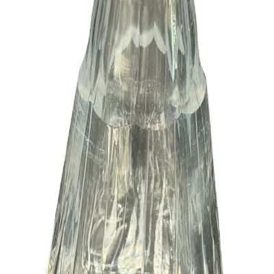 Vintage Tall Crystal Hand Cut Heavy Full Lead Decanter