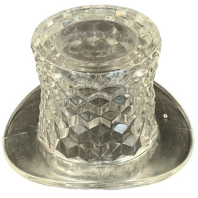 Fostoria American Clear Glass Top Hat - LARGE