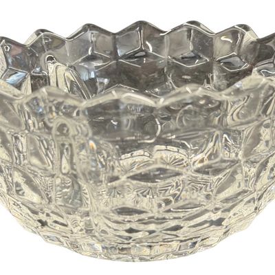 Vintage Fostoria American Clear Pressed Glass Ice Dish (No Insert)