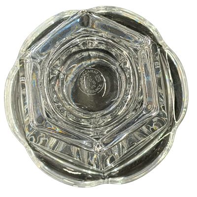 Vintage Baccarat Harcourt Missouri French Crystal Mustard Jar with Lid