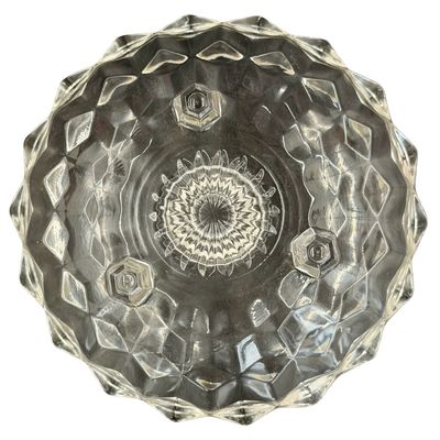Fostoria Three Footed Glass Basket