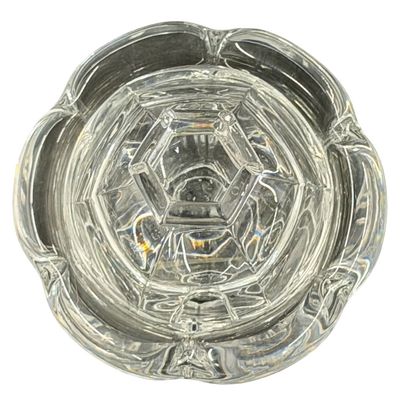 Vintage Baccarat Harcourt Missouri French Crystal Mustard Jar with Lid