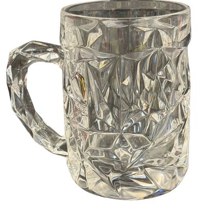 Vintage Tiffany & Co. Rock Cut Crystal Beer Mug
