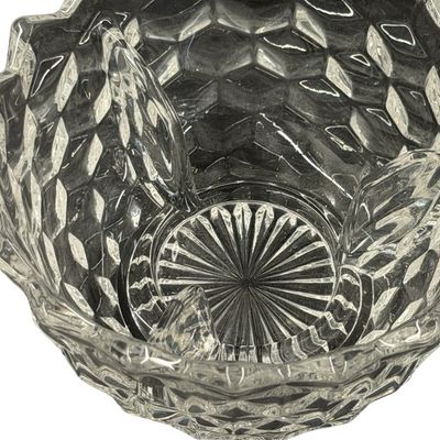 Vintage Fostoria American Clear Pressed Glass Ice Dish (No Insert)