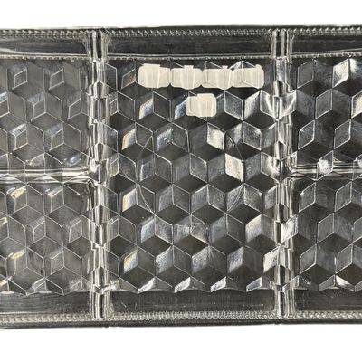Vintage Fostoria American Clear Crystal Five Part Divider Relish/Appetizer Diamond Cut Tray featuring a Large Divided Rectangular Tray...
