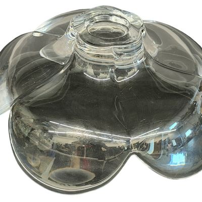 Vintage Clear Crystal "Pomona" Flower-Petal Bowl designed by Lars Hellsten for Orrefors