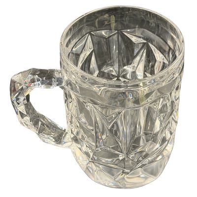 Vintage Tiffany & Co. Rock Cut Crystal Beer Mug