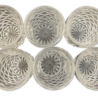 Vintage Fostoria American Clear Flat Juice Glass Tumblers - Lot of 5