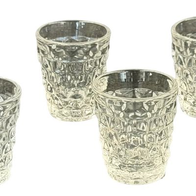 Vintage Fostoria American Clear Small Tumblers Flat Bottom - Lot of 6
