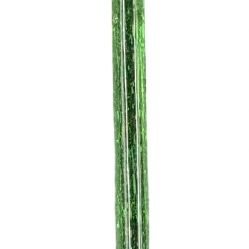 Vintage Hand-Blown Art Glass Handcrafted Orange Tulip Figurine with a Long Green Stem 16"
