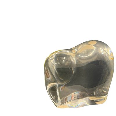 Baccarat French Clear Crystal Paperweight Elephant Figurine