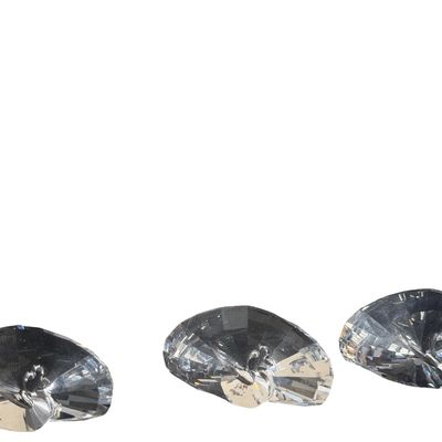Swarovski Crystal Peacock Figurine Paperweight - Lot of 3