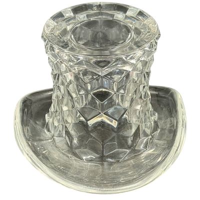 Fostoria American Clear Glass Top Hat - MEDIUM