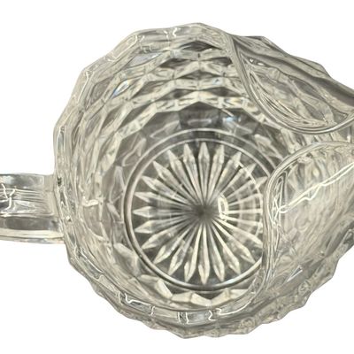 Fostoria Glass Pitcher With Ice Lip