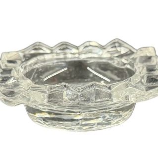 Vintage Fostoria American Clear Pressed Glass Individual Ash Tray - Lot of 3