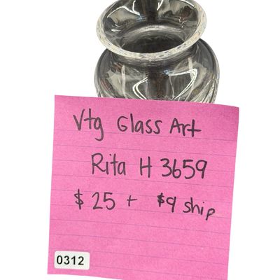 Waterford Crystal Posy or Bridal Attendant Vase Featuring a Flared, Scalloped Rim and Deep Vertical Cuts