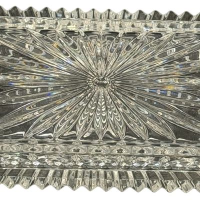 Vintage Waterford Araglin 1/4 Pound Crystal Butter Dish with Lid
