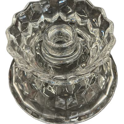 Base for Hurricane Lamp Fostoria American Clear Glass
