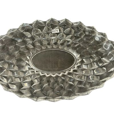 Fostoria Clear Glass Oval Torte Serving Platter