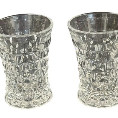 Vintage Fostoria American Flared Tumbler Glass - Lot of 4