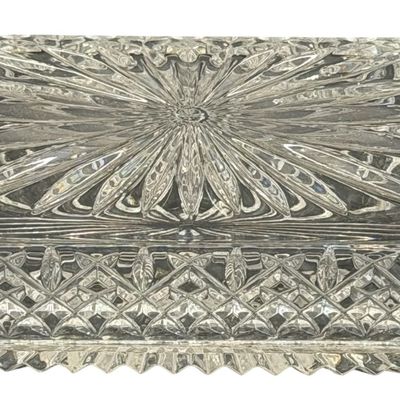 Vintage Waterford Araglin 1/4 Pound Crystal Butter Dish with Lid