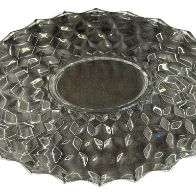 Vintage Fostoria American Clear Pressed Glass Plate