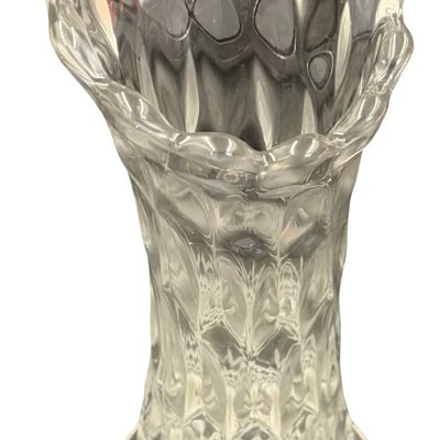 Vintage Fostoria Clear Glass Swung Bud Vase