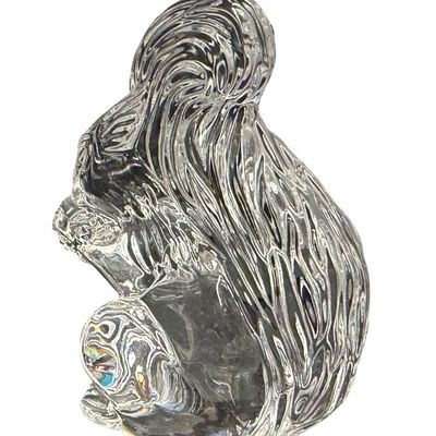 Waterford Crystal Figurine Squirrel Holding a Nut- No Box
