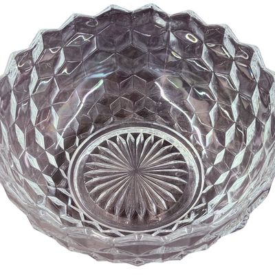 Vintage Fostoria American Clear Pressed Glass Serving Bowl