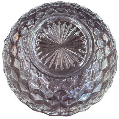 Vintage Fostoria American Clear Pressed Glass Serving Bowl