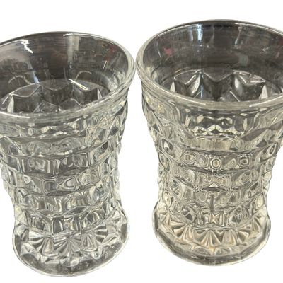 Vintage Fostoria American Flared Tumbler Glass - Lot of 4