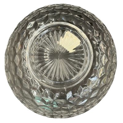 Vintage Fostoria American Clear Pressed Glass Deep Serving Bowl