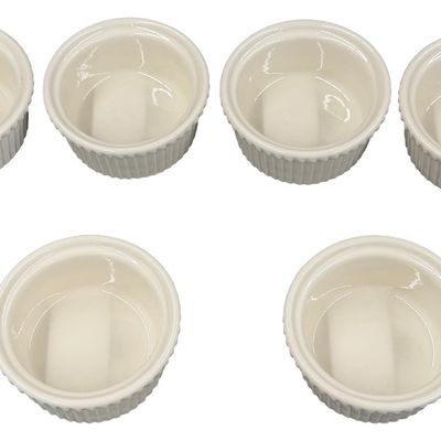 Vintage Syscoware Ceramic Individual Tart or Quiche Baking Dishes -Lot of 6