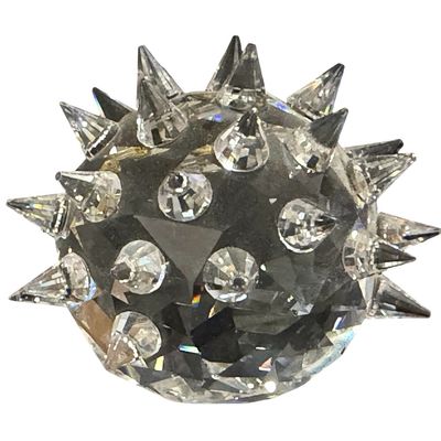 RETIRED Swarovski Figurine Medium 2" Hedgehog Porcupine Crystal Swarovski