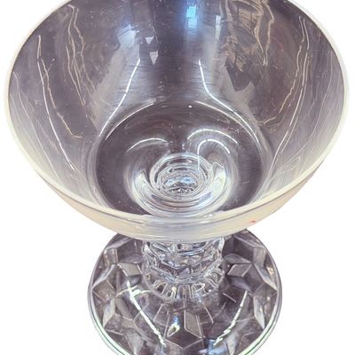 Vintage Fostoria Clear Crystal Champagne Glass Bundle - Lot of 3