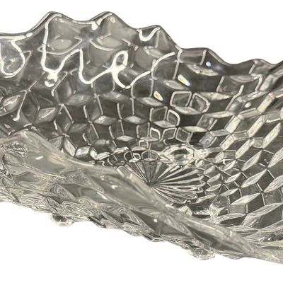 Fostoria Three Footed Wavy 11” Centerpiece Fruit Bowl