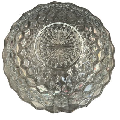 Vintage Indian Whitehall Colony Clear Pressed Glass Bowl