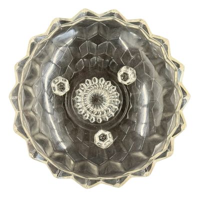Fostoria Three Footed Glass Basket