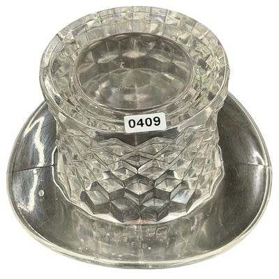 Fostoria American Clear Glass Top Hat - LARGE