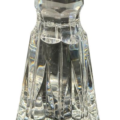 Vintage Tall Crystal Hand Cut Heavy Full Lead Decanter