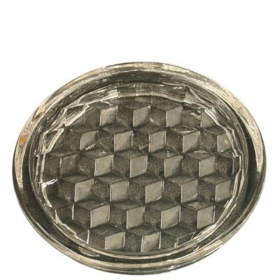 Vintage Fostoria American Round Glass Coasters/Saucers - Lot of 4
