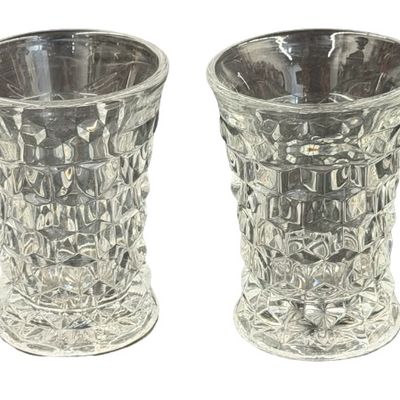 Vintage Fostoria American Flared Tumbler Glass - Lot of 4